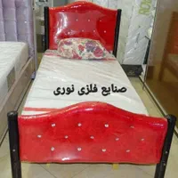 تخت یکنفره (تخت1نفر )صنایع فلزی نوری|تخت و سرویس خواب|مشهد, خواجه ربیع|دیوار