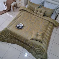 روتختی رو تختی ها ساتن لمه مخمل ژاکارد هندی زربافت|سرویس روتختی|کرمانشاه, |دیوار