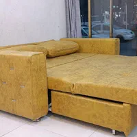 مبل راحتی تخت خواب شو تختخوابشوزرد|مبلمان خانگی و میز عسلی|مشهد, گلبرگ شمالی|دیوار