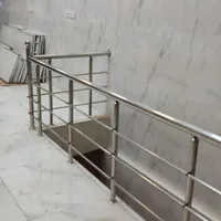 نرده راه پله استیل