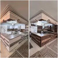 نصب تخصصی الکور برچسب کابینت شیشه مات کن خودچسب|خدمات پیشه و مهارت|اصفهان, نقش جهان|دیوار