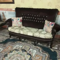 مبل هفت نفره همراه با دوعدد عسلی و میز وسط|مبلمان خانگی و میز عسلی|ماهدشت, |دیوار