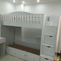 تخت خواب دو طبقه کمجا|تخت و سرویس خواب|سنندج, |دیوار