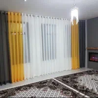 پارچه پرده ست زیر  و  رو|پرده، رانر، رومیزی|رشت, رشتیان|دیوار