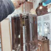 لوستر آویز تک شاخه چوبی کد۱۴|لوستر و چراغ آویز|تبریز, |دیوار