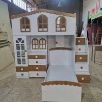 تخت دو طبقه طرح کلبه وکیوم