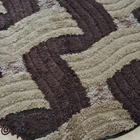 قالیچه فانتزی گرد پرز بلند ۳ متری