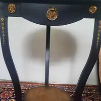 میز تلفن -سطل آشغال چوبی
