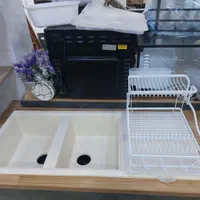 آبچک تی بی کو دو طبقه/آبچک رو ظرفشویی /روسینکی|آبچکان و نظمدهنده ظروف|اراک, |دیوار