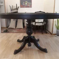 میز غذاخوری تمام چوب شرکتی و دو کاناپه دونفره|میز و صندلی غذاخوری|تهران, دریاچه شهدای خلیج فارس|دیوار