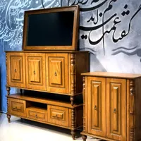 تولیدی آینه کنسول و میز تلویزیون چوبی بدون حصیر|بوفه، ویترین، کنسول|مشهد, وحدت|دیوار
