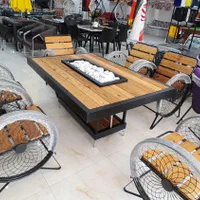نیمکت آتشدان/گازی/میز/مبلمان/باغی ویلا اتشکده