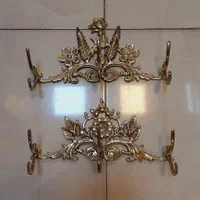 رخت آویز ۳شاخ برنز سوگلی