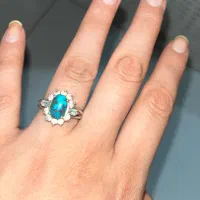انگشتر فیروزه اصل نیشابور و دوعدد حلقه زیبا نقره|جواهرات|مشهد, هنرستان|دیوار