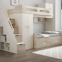 سه تا بچه داری/با یک اتاق ۸ متری/تخت دوطبقه|تخت و سرویس خواب|یزد, |دیوار