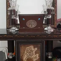 آینه و شمعدان و میز آینه و قرآن با قاب....|آینه|کرج, ساسانی|دیوار