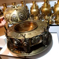 منقل ذغالی زغالی viyana سماوری برنجی مسی|صنایع دستی و سایر لوازم تزئینی|اصفهان, دستگرده|دیوار