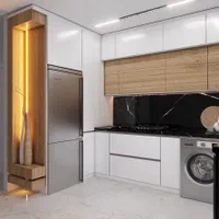 کابینت آشپزخانه mdf پاکچوب مدرن نئوکلاسیک روکش|مصالح و تجهیزات ساختمان|مشهد, وکیل‌آباد|دیوار