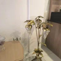 آباژور سه شاخه برنج و سنگ مرمر قدیمی فروش فوری|چراغ خواب و آباژور|تهران, گلستان (شهرک راه آهن)|دیوار