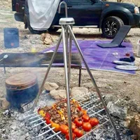 منقل سرخپوستی همراه ساچ گرانیتی کبابپز کباب پز|اجاق گاز و لوازم برقی پخت‌وپز|قم, نیروگاه|دیوار