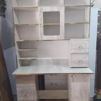 میز تحریر کتابخانه دار نما وکیوم|میز تحریر و کامپیوتر|کاشان, |دیوار