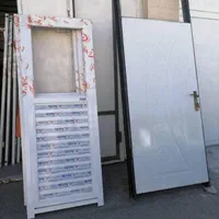 درب و پنجره آلومینیومی+آهنی در چوبی اتاقی با فریم|مصالح و تجهیزات ساختمان|شیراز, محراب|دیوار