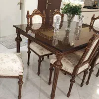 مبلمان و میز ناهار خوری ۶ نفره طرح کاجی|مبلمان خانگی و میز عسلی|تهران, فدک|دیوار