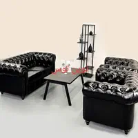 چستر مبل اداری نیم ست چرمی ۴نفره|مبلمان اداری|مشهد, گلبرگ شمالی|دیوار