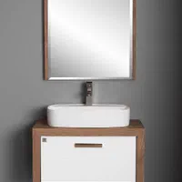 روشویی کابینتی فول ست همراه اینه باکس ضداب و بخار|لوازم سرویس بهداشتی|اردبیل, |دیوار