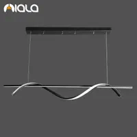 لوستر/مدرن باریموت مدل خطی موجی کدL5018 برند نیالا