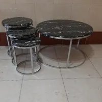 میز عسلی جلو مبلی عسلی فلزی گرد آبکاری ضمانت دار|مبلمان خانگی و میز عسلی|کرج, مشکین‌دشت|دیوار