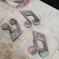 ساعت دیواری نت موسیقی طوسی صورتی|ساعت دیواری و تزئینی|تهران, مجیدیه|دیوار