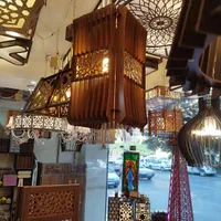 آویز تک شاخه ( لوستر چوبی ) مدل مربعی کد ۲۴|لوستر و چراغ آویز|تبریز, |دیوار