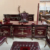 مبلمان کلاسیک اداری مبل چوبی منبتی میزچوبی شاهی|دفتر کار|تهران, شهرک ولیعصر جنوبی|دیوار