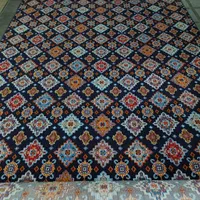 گلیم سرمه ای*شهرموکت|گلیم، جاجیم، گبه|قم, امامزاده ابراهیم|دیوار