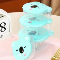 ظرف غذای چهار عددی کودک|ظروف نگهدارنده، پلاستیکی، یکبارمصرف|ارومیه, |دیوار