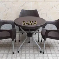 میز و صندلی پلاستیکی حصیری|میز و صندلی غذاخوری|تهران, خرمشهر|دیوار