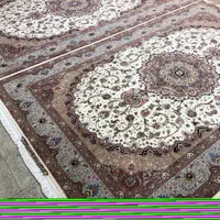 (فرش فرزین)جفت۶ متری نقشه شیوا۵۰رج،چله ابریشم|فرش|تبریز, |دیوار