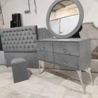 سرویس خواب تخت خواب مدل چستر طوسی تک نفره دونفره