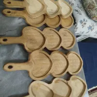 سینی مهره ای چوبی|ظروف سرو و پذیرایی|رباط‌کریم, |دیوار