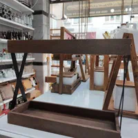 استندچوب وفلزدوطبقه ثابت شلف استند ادویه نظم دهنده