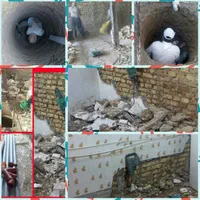 مقنی چاه کن وصل فاضلاب خونه به شهری تخریب ساختمان