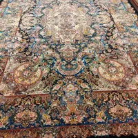 فرش6 متری تبریز نقشه سالاری گلدانی کف ابریشم 55 رج|فرش|تهران, فرمانیه|دیوار