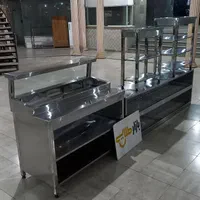 میز کار تاپینگ استیل سینک صنعتی آشپزخانه رستوران