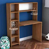 میز تحریر کتاب‌ خانه دار مدل گیسو دو قهوه‌ای|میز تحریر و کامپیوتر|تبریز, |دیوار