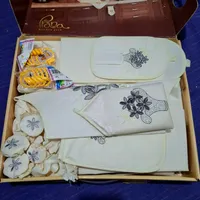 سرویس پارچه ای آشپزخانه،پیشبند دمکنی دستگیره پرده