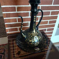 گلاب پاش عتیقه ای شیشه ای شیک|کلکسیون اشیاء عتیقه|جیرفت, |دیوار