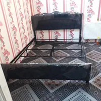 تختخواب فلزی دونفره|تخت و سرویس خواب|مشهد, رسالت|دیوار