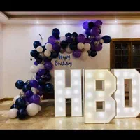میز تولد HBD|ریسه و چراغ تزئینی|اصفهان, عسگریه|دیوار