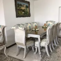 ۱۷نفر نشیمن چوب راش گرجستان روکوب سفارشی|مبلمان خانگی و میز عسلی|کرج, مهرشهر - فاز ۳|دیوار